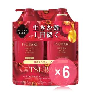 Shiseido - Tsubaki Premium Moist & Repair Shampoo & Conditioner Set  (x6) (Bulk Box)