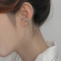 Jumee - Chained Alloy Cuff Earring