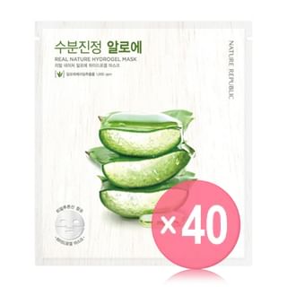 NATURE REPUBLIC - Real Nature Aloe Hydrogel Mask (x40) (Bulk Box)