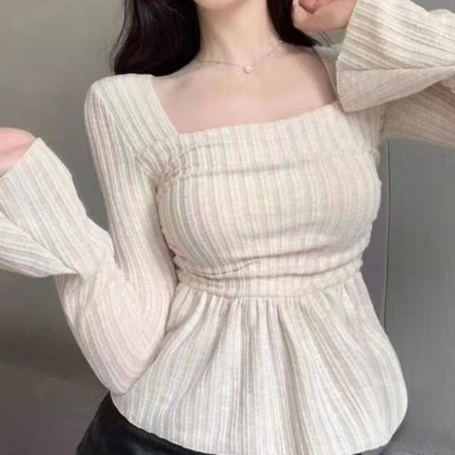 plain peplum top