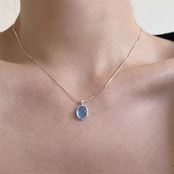 Faux Pearl Bow Star Necklace