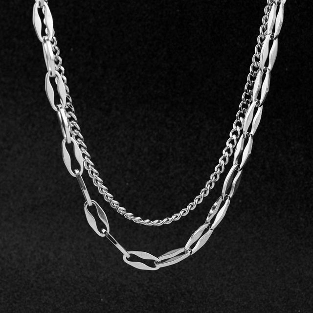 Juanitro-Layered Stainless Steel Necklace
