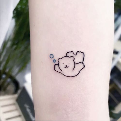 Polar Bear One Line Temporary Tattoo by LAZY DUO Tattoo & Design Studio –  LAZY DUO TATTOO