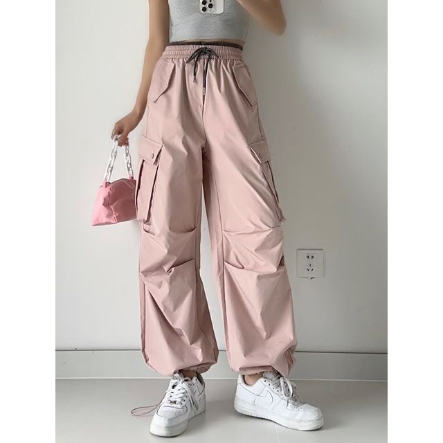 Pastel Pink Cargo Pants