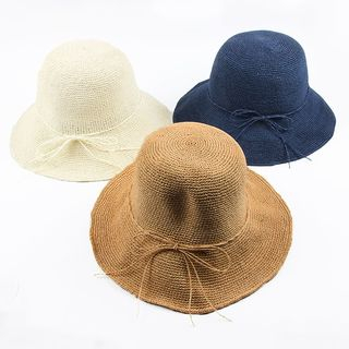 foldable straw sun hat