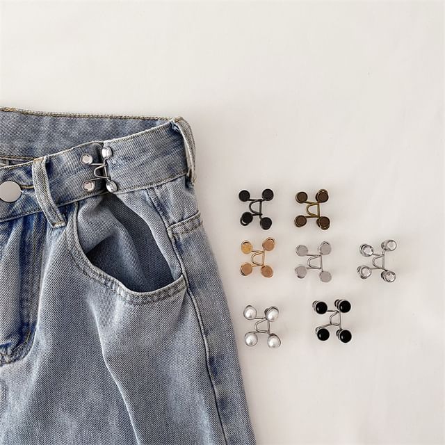 Lunashore-Lot de 2 Ajusteur de taille en alliage pour jeans différents modèles