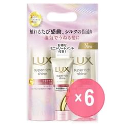 Lux Japan - Super Rich Shine Straight Beauty Wave Care Shampoo & Conditioner & Treatment Set (x6) (Bulk Box)