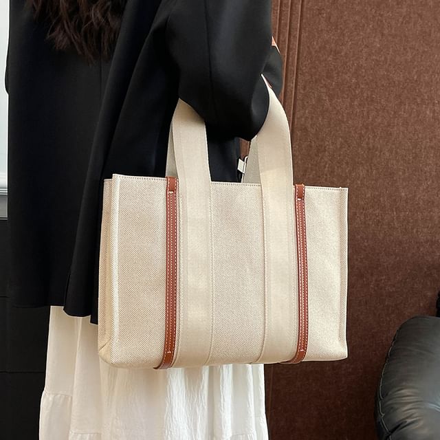 Skyglow-Striped Tote Bag