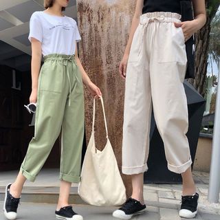 Elle Sun - High-Waist Harem Pants | YesStyle