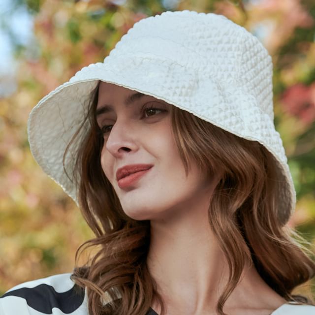 Kinoxslone-Striped Bucket Hat