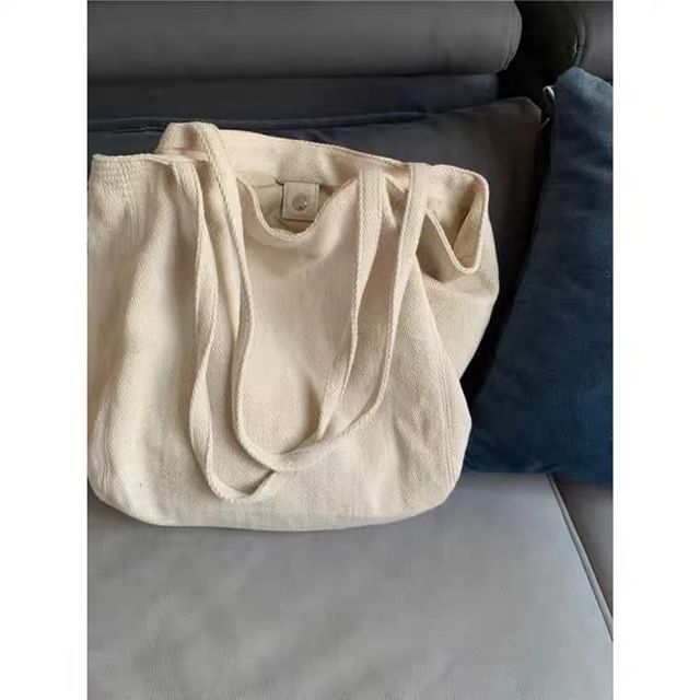 Basaran-Plain Canvas Tote Bag