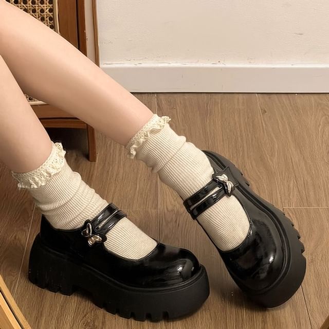 Nikao-Platform Mary Jane Shoes
