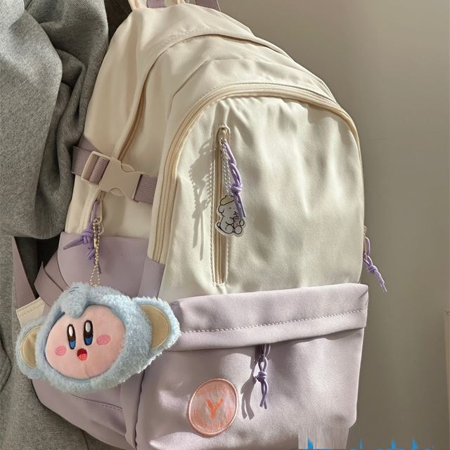 Anchara - Two-Tone Backpack | YesStyle
