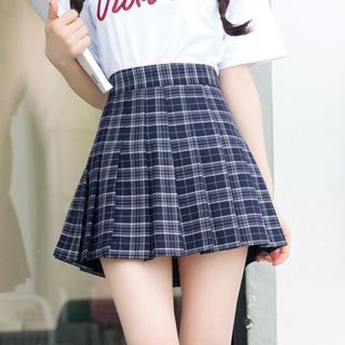 Sienne - Plaid Pleated Skirt | YesStyle