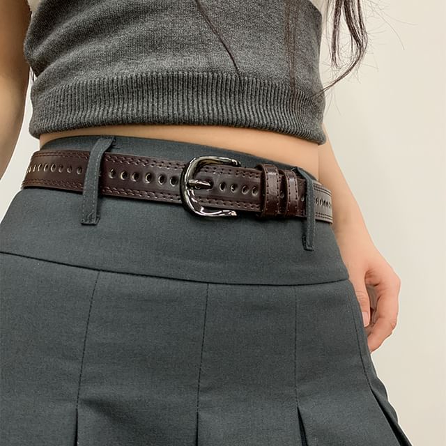 Poyol-Faux Leather Belt