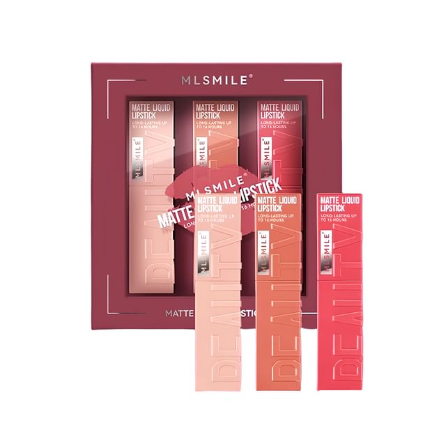 MLSMILE-Matte Liquid Mipstick Set - A
