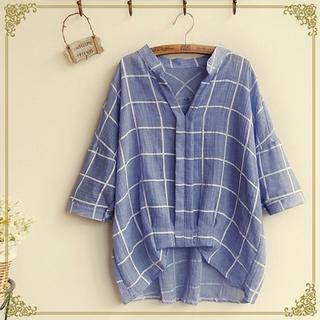 Fairyland - Windowpane Check Blouse