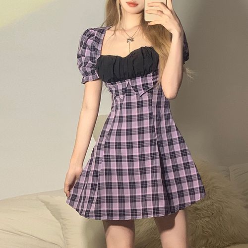 knee length dresses for ladies MARIA WVN MINI DRESS-ORD – MyLastWave main image 0