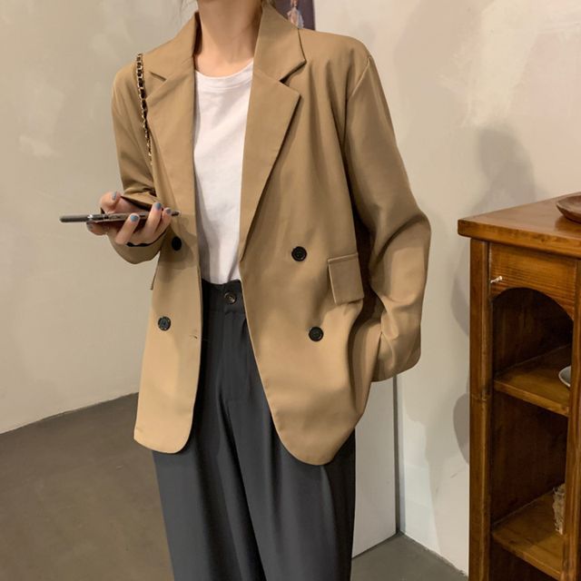 Everose-Double Breasted Blazer