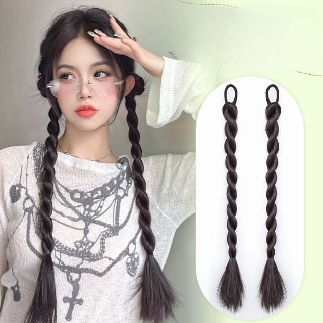 SEVENQ-Braided Hair Extension Set Various Designs