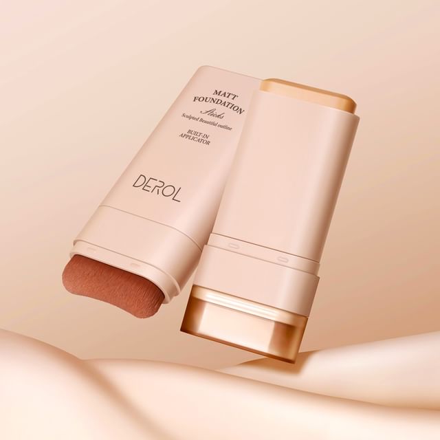 DEROL-Matte Foundation Stick - Fond de teint stick mat - Teintes 01 à 03