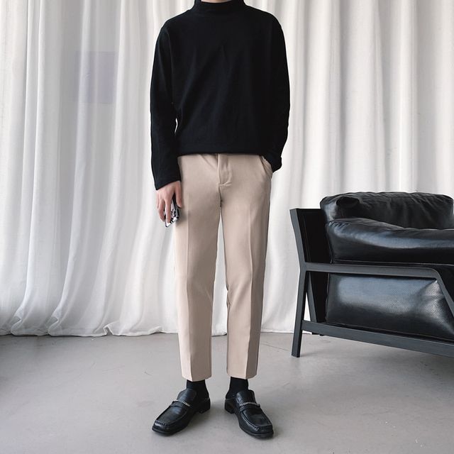 DuckleBeam-Cropped Straight Leg Pants