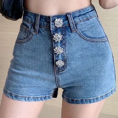 Brand New Sexy Denim Shorts Women Slim High Waist Jeans Tap Short