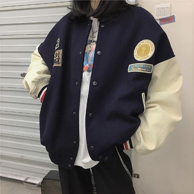 Cebusky - Two-Tone Baseball Jacket 