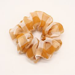 PiggyFarm - Plaid Organza Scrunchie PiggyFarm - Plaid Organza Scrunchie