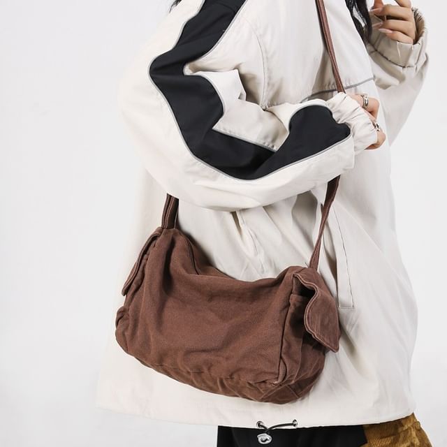 Milha-Washed Canvas Crossbody Bag