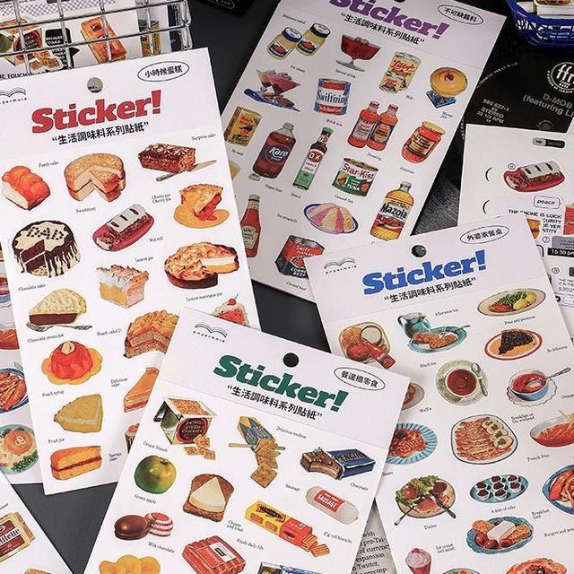 Milena-Food Sticker various designs
