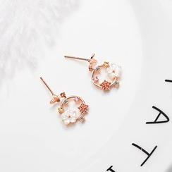 Knick Knack - 蝴蝶及花朵圈环耳坠 Knick Knack - 蝴蝶及花朵圈环耳坠