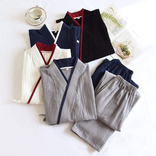 Dazzli-Pajama Set Long-Sleeve Top Pants