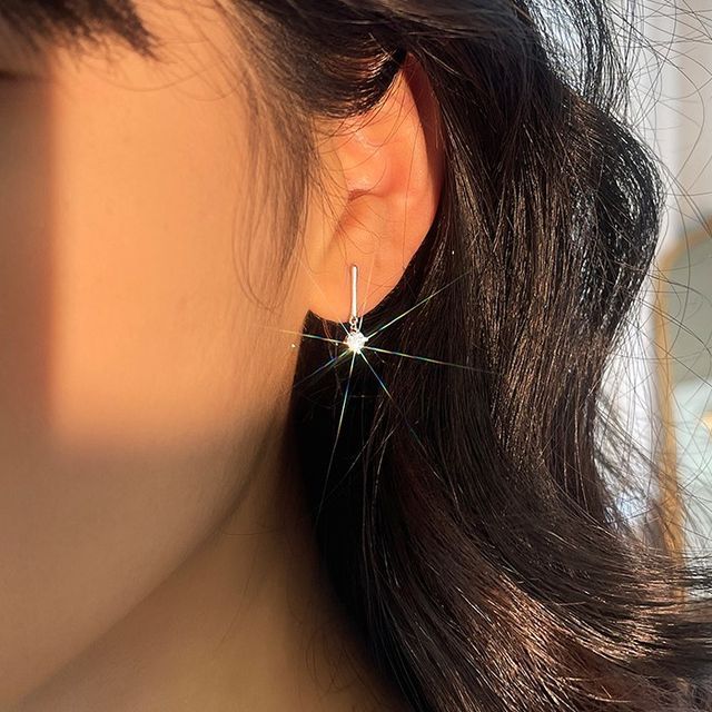 Toinianimos-Rhinestone Drop Earring