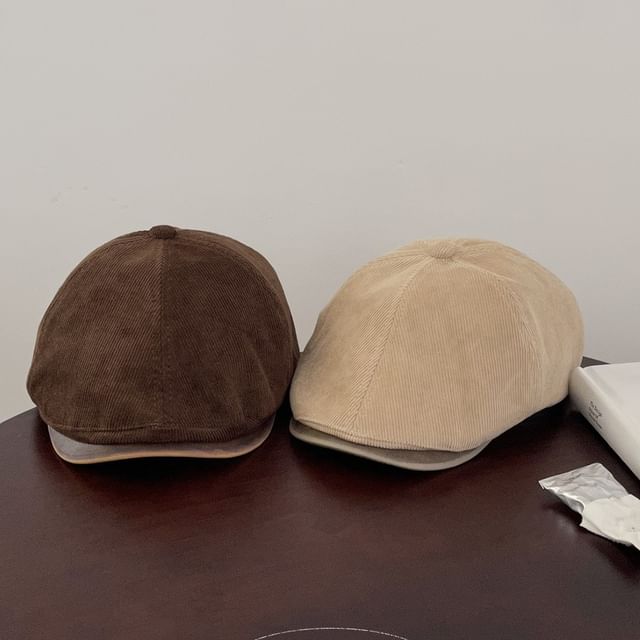4-4 STUDIO-Plain Newsboy Cap