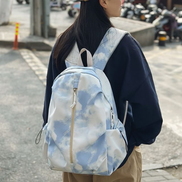 Melois-Tie Dye Nylon Backpack