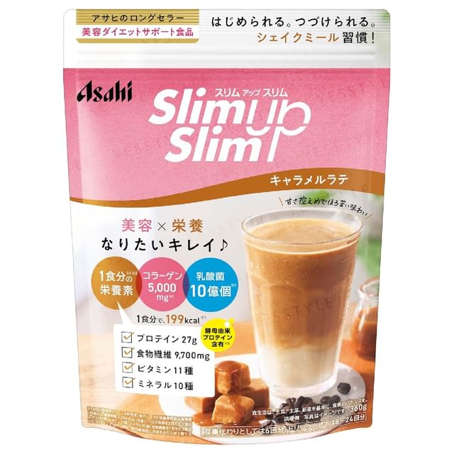 Asahi-Slim Up Slim Shake Caramel Latte