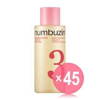 numbuzin - No.3 Bifida Bakuchiol 50 Zero Pore Milky Toner (x45) (Bulk Box)
