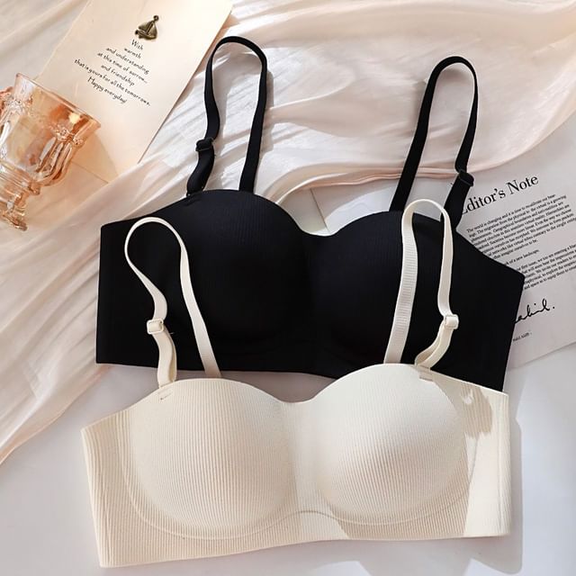 Gecko-Set of 2 Plain Seamless Wireless Bra