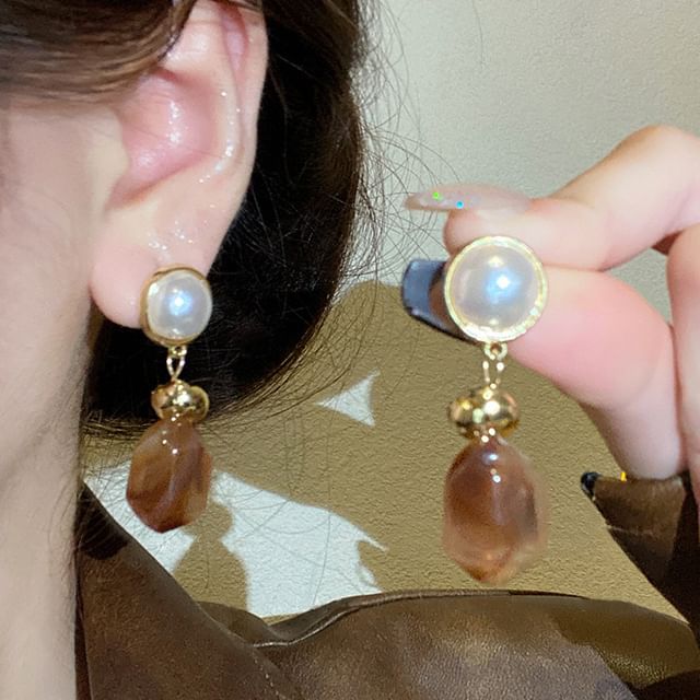 LIVSIA-Gemstone Dangle Earring