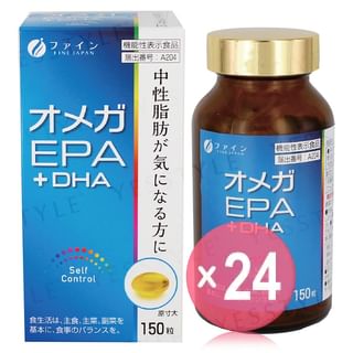 FINE JAPAN - Function Claims Omega3 EPA + DHA Capsules (x24) (Bulk Box)