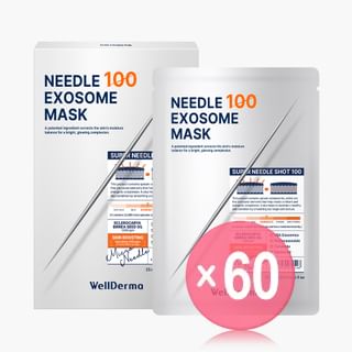 WellDerma - Needle Exosome Mask Pack 100 Set (x60) (Bulk Box)