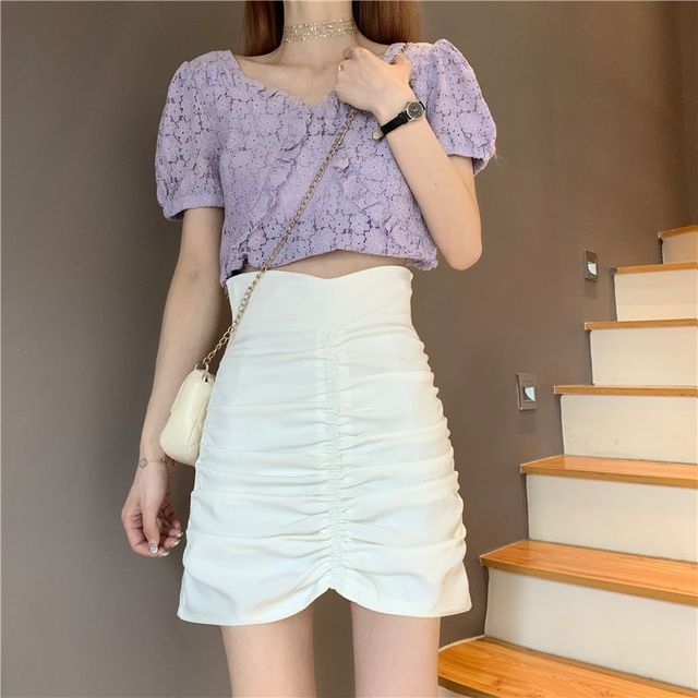Everose-Mini A-Line Skirt