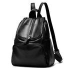 Santaka - Faux Leather Flap Backpack