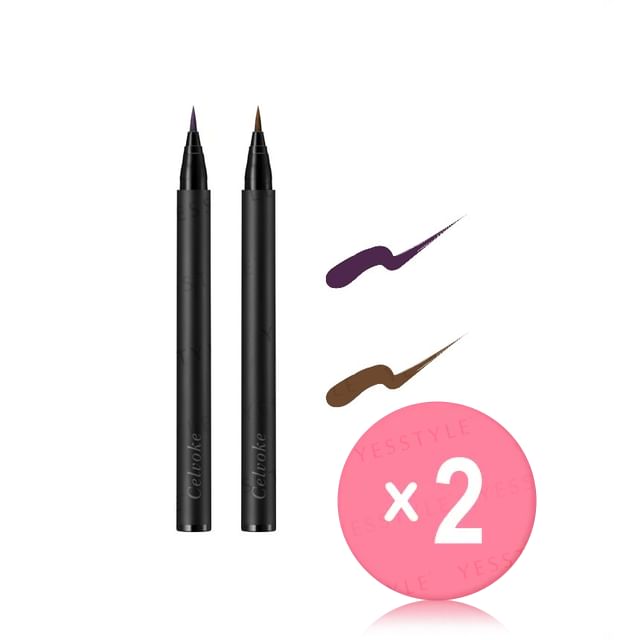 Celvoke-Sureness Eyeliner Liquid C 2pcs Bundle Set