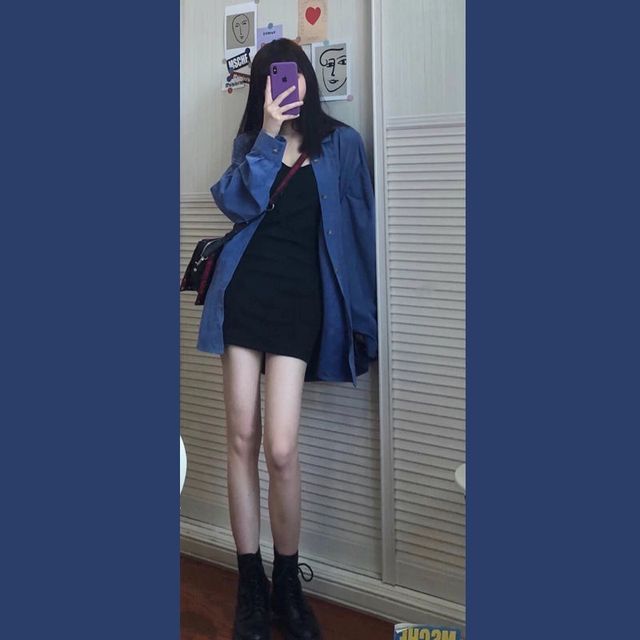 bodycon dress with oversized shirt Long Sleeve Bodycon Dress Cotton Blend Letter Print Patchwork Mid-Calf Sheath Casual from Dhgate Basic & Casual Dresses