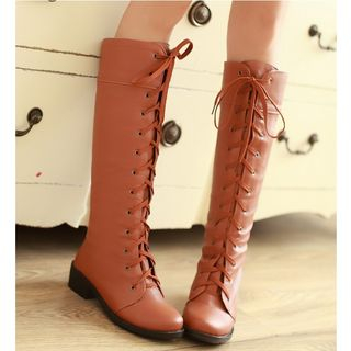 Freesia Lace Up Tall Boots Sale