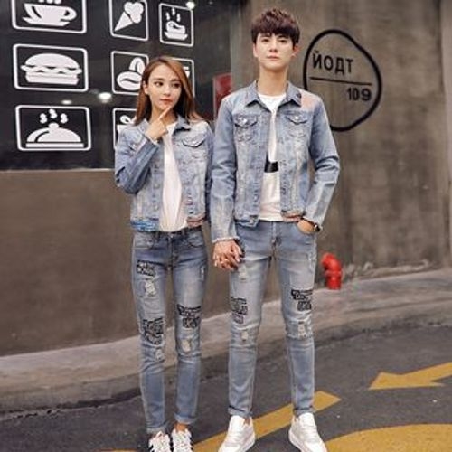 denim jacket x jeans (couple outfit inspiration) – Stalking Style Will  Never Ends