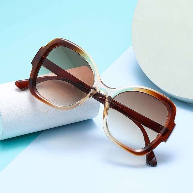 Aisyi-Square Gradient Sunglasses