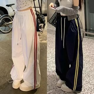 Rosesand High Rise Striped Loose-Fit Wide-Leg Sweatpants Sale